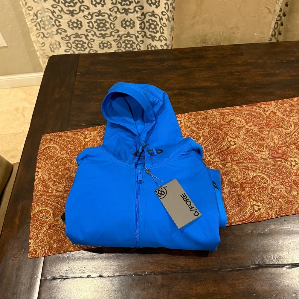 G/Fore Men's XXL Racer Wind Control Double Knit Pique Hooded Jacket MSRP $525 - Picture 6 of 10